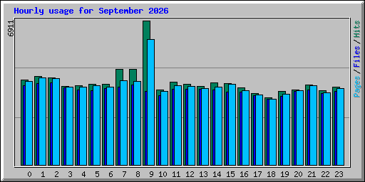 Hourly usage for September 2026